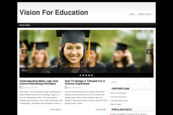 Education WP theme site design template sample