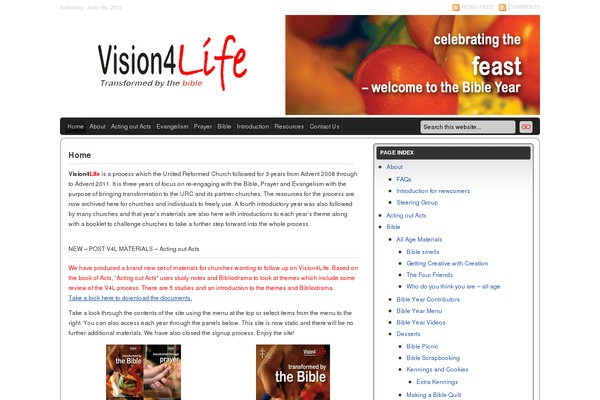 Site using Featured Content Gallery plugin
