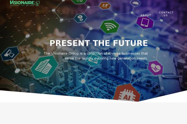 One Page Express theme site design template sample