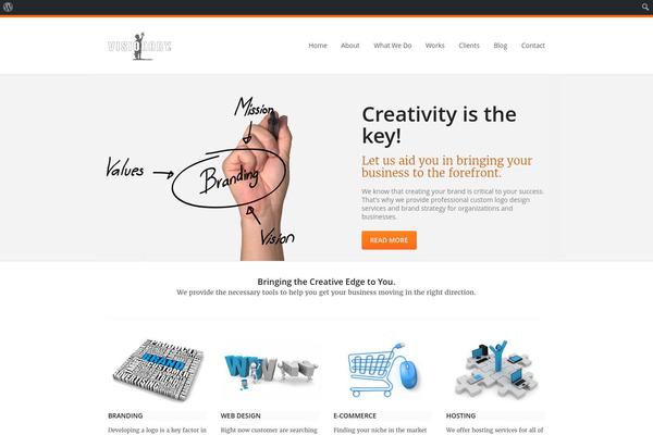 Extensio theme site design template sample