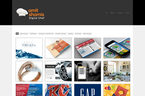 Reveal theme site design template sample
