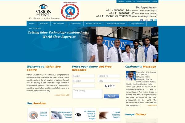 Vision theme site design template sample