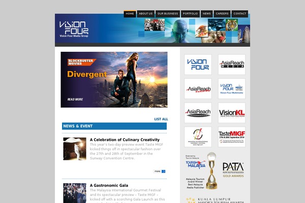 Gigawatt theme site design template sample