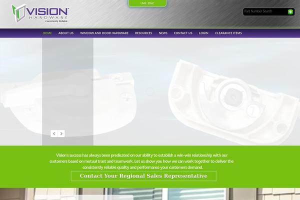 Vision theme site design template sample