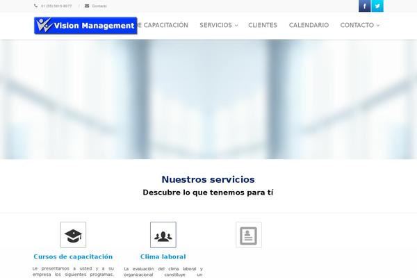 Envision Child theme site design template sample