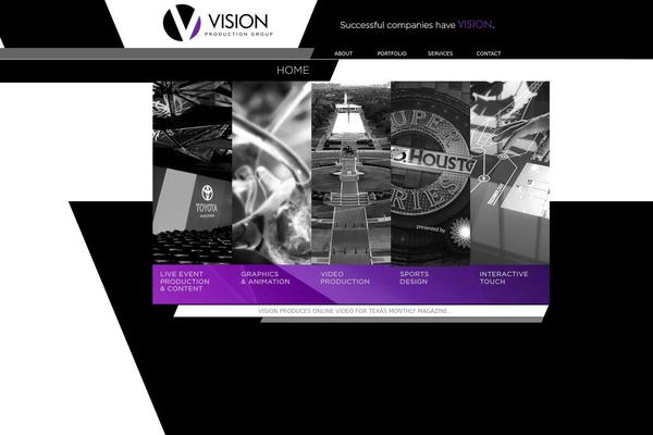 Vision theme site design template sample