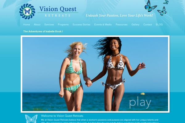 Vision theme site design template sample