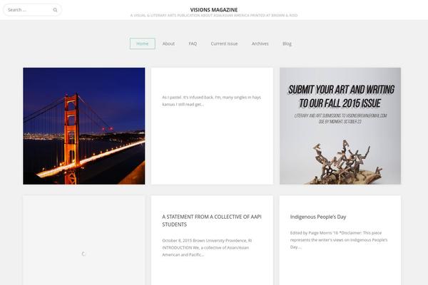 visions-magazine.org site used Organic Magazine