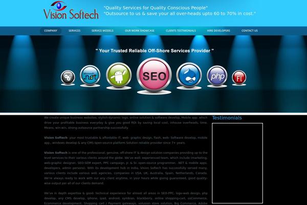 Showtime 3.3 theme site design template sample