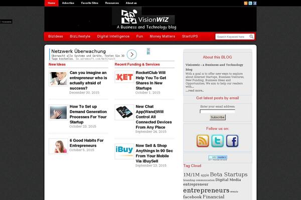 Newsflash theme site design template sample
