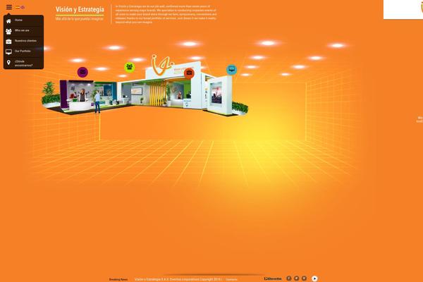 Vision theme site design template sample
