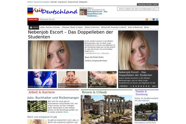 News theme site design template sample