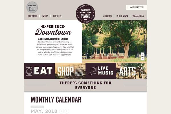 Site using Eventon-event-slider plugin