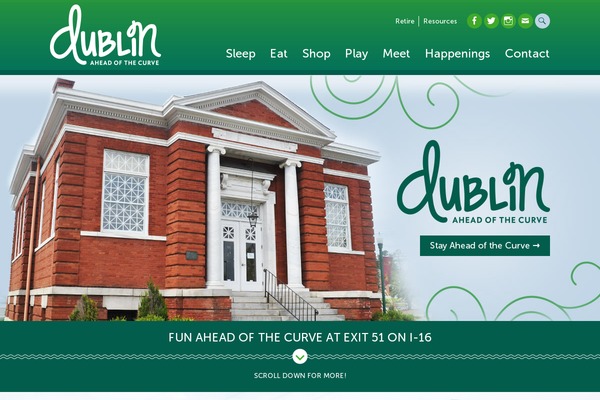 Dublin theme site design template sample