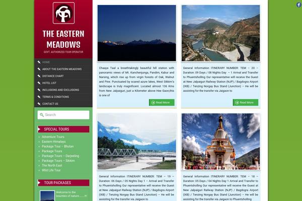 Flat theme site design template sample
