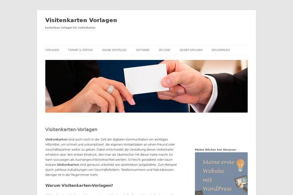 Twenty Twelve theme site design template sample