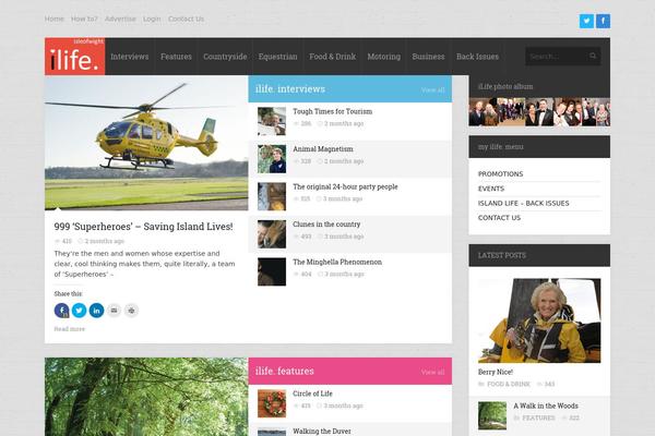 iMagPress theme site design template sample