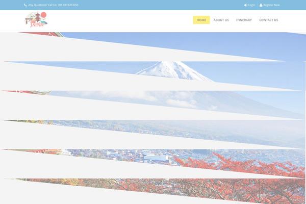 Trendy Travel theme site design template sample