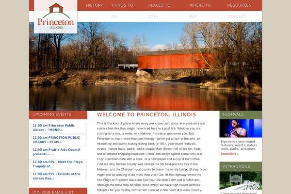 visitprinceton-il.com site used Princeton