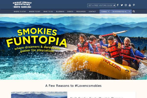 visitsmokies.org site used Vsmokes