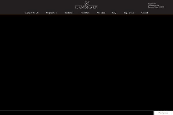 Landmark theme site design template sample