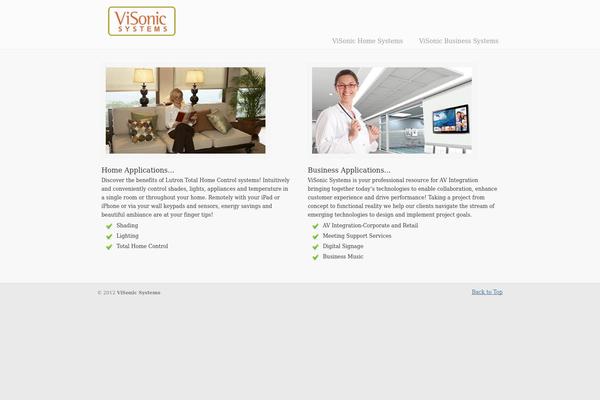 visonic.net site used uDesign