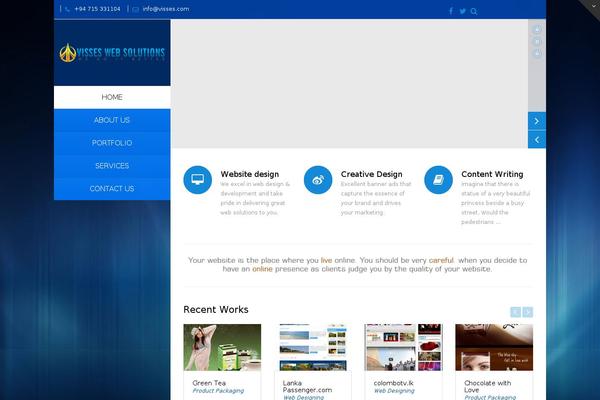 Vertikal theme site design template sample