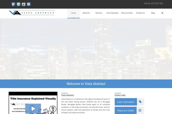 Sereno theme site design template sample