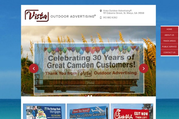 Vista theme site design template sample