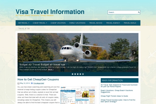 iTravel theme site design template sample