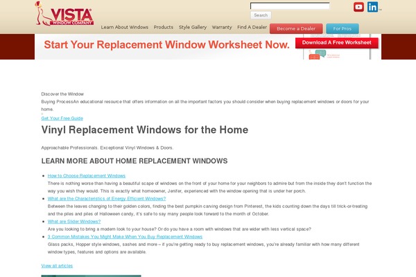 Vista theme site design template sample