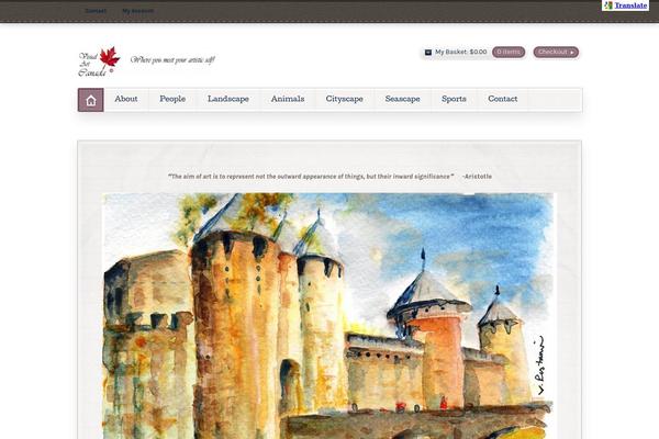 Artificer theme site design template sample