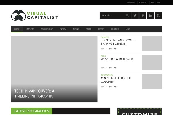 Simple Subscribe website example screenshot