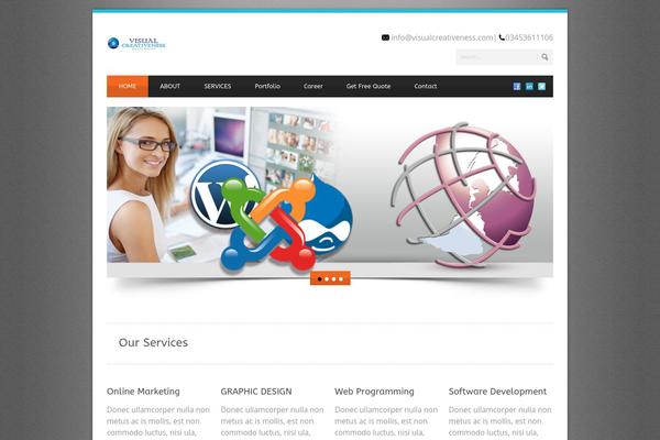 Bizberg theme site design template sample