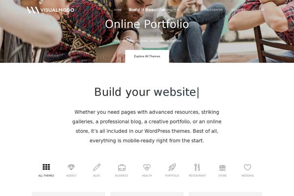 Horizon theme site design template sample