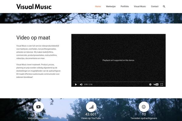 Zephyr theme site design template sample