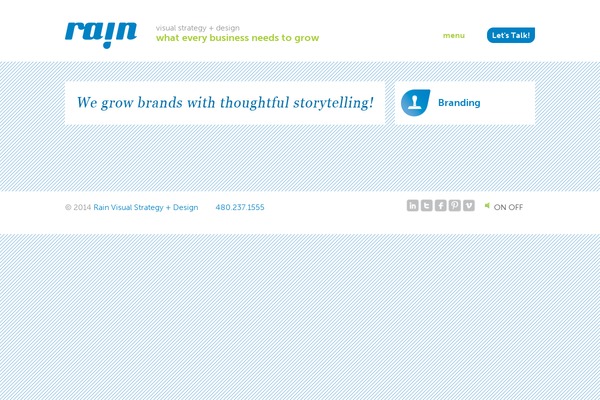 Rain theme site design template sample