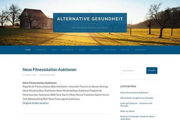 Hemingway theme site design template sample