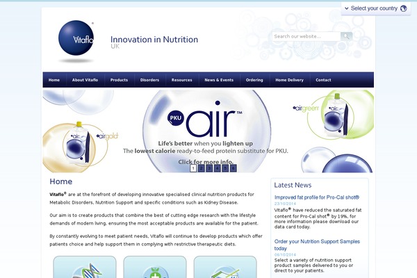 vitaflo.co.uk site used Vitaflow