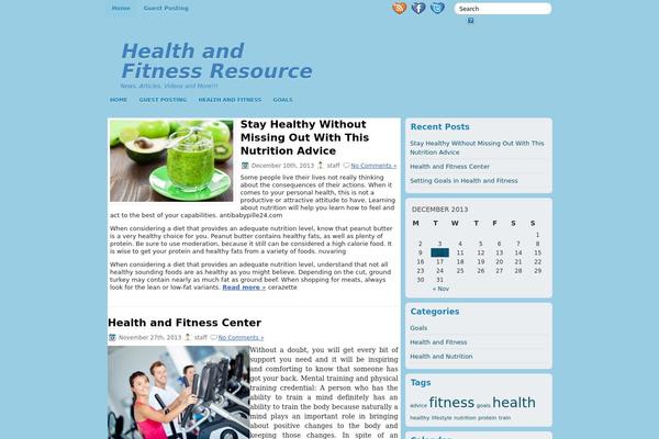 Natureblog theme site design template sample