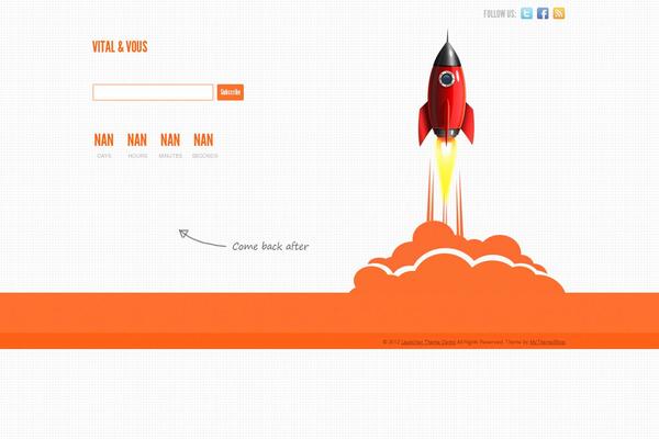 Launcher theme site design template sample