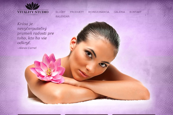 Vitality theme site design template sample