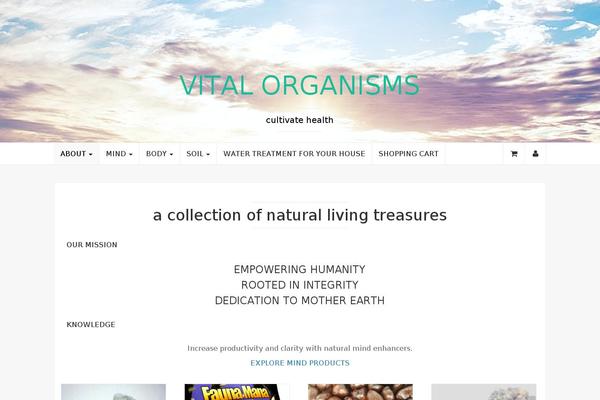 Coeur theme site design template sample