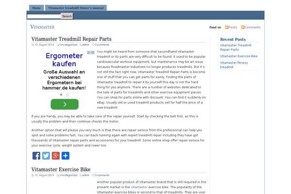 vitamaster.net site used Ntheme