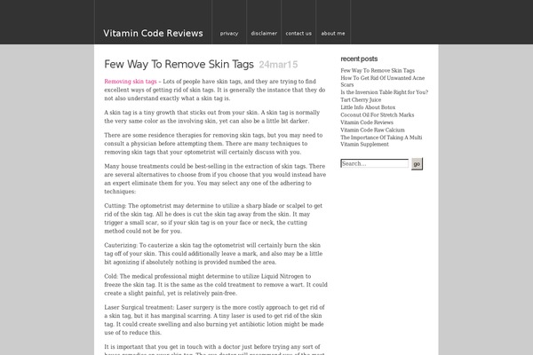 vitamincodereviews.com site used Unsleepable[wordpress Official Public Theme]