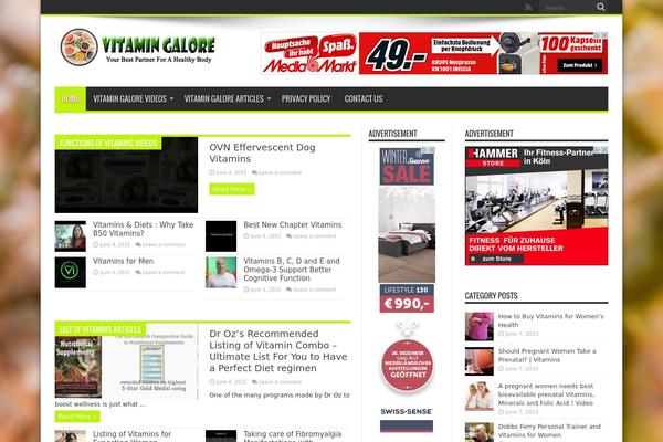 Jarida theme site design template sample