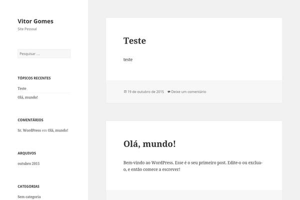 Twenty Fifteen theme site design template sample