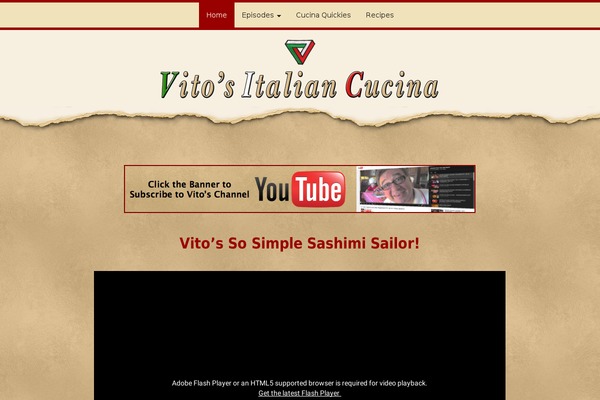 Vito theme site design template sample