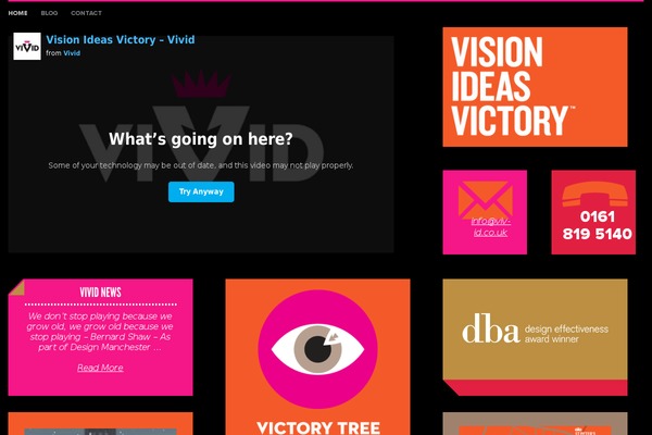 Vivid theme site design template sample