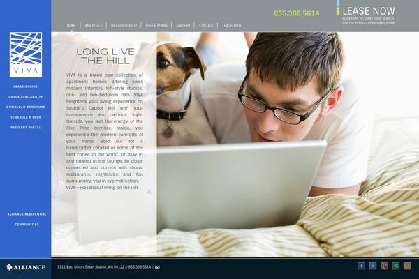 Site using Adjustly Collapse plugin